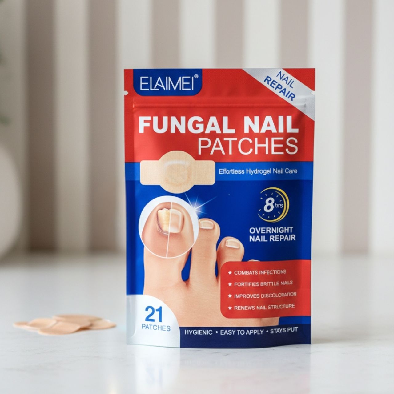 FungalPatches, regenerační náplasti pro péči o poškozené nehty (21 ks.) (1+1 ZDARMA ) - Image 8