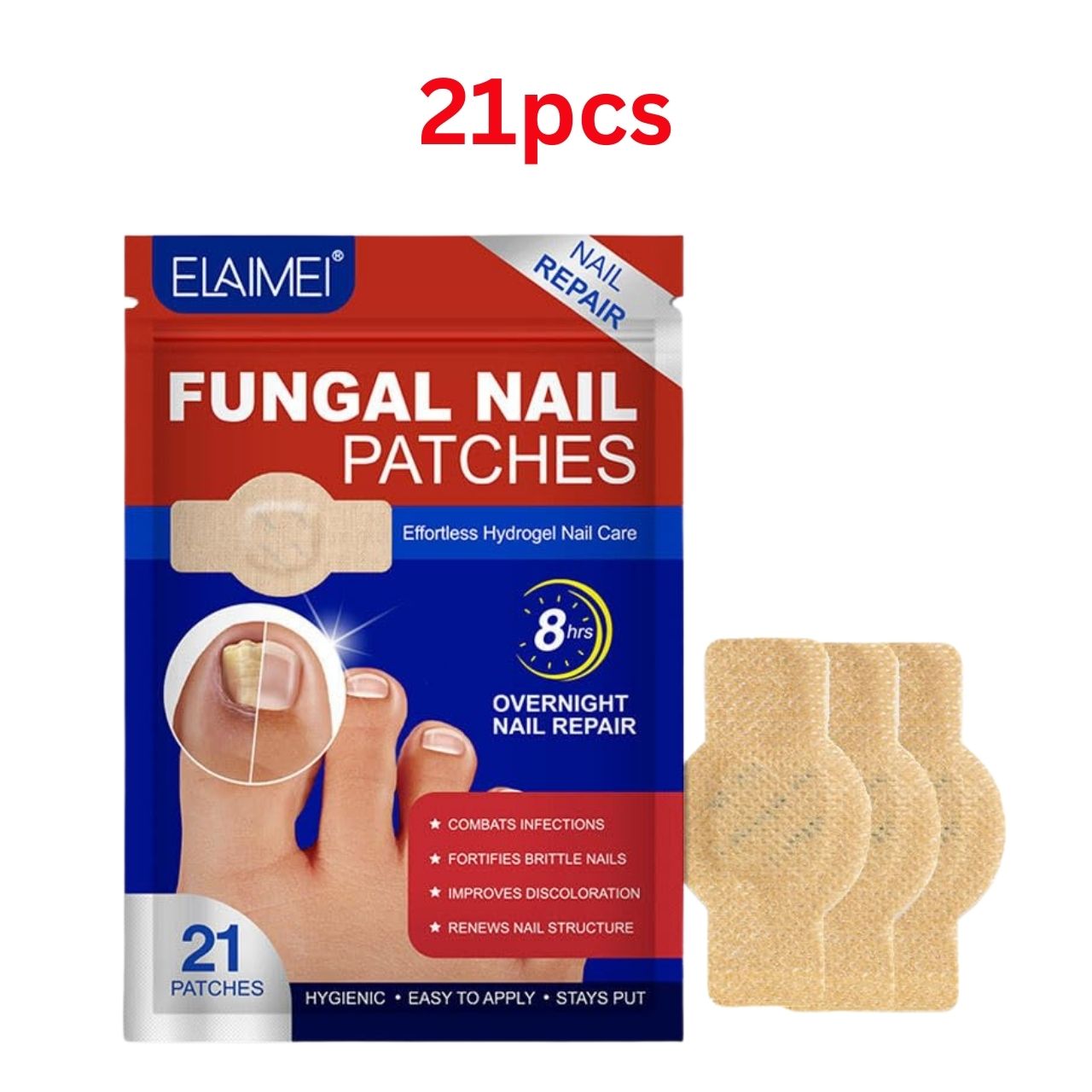 FungalPatches, regenerační náplasti pro péči o poškozené nehty (21 ks.) (1+1 ZDARMA ) - Image 9