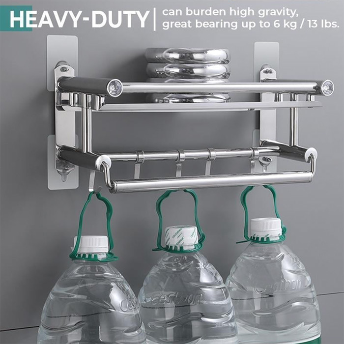 Samolepicí nástěnný věšák lze zatížit hmotností až 6 kg!