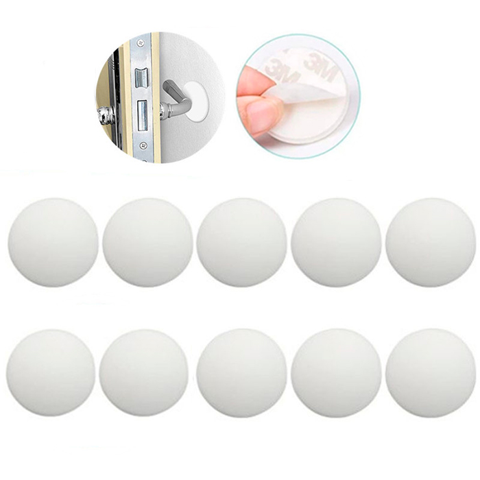 BumperStop, silikonový samolepicí ochranný prvek na zeď (10 ks)