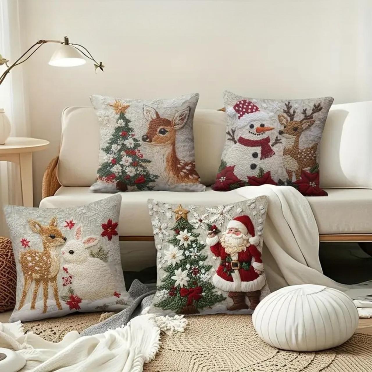 CutePillows, vánoční povlaky na polštáře (4 kusy) - Image 6