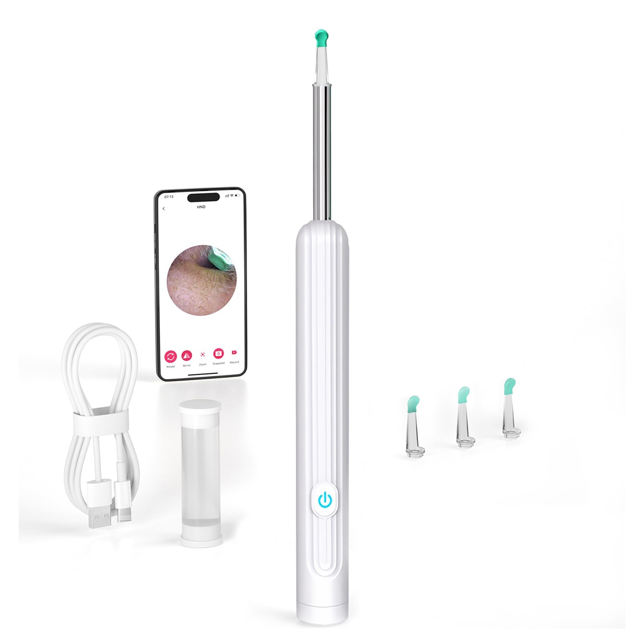 EarStick, pomocník na čištění ušního mazu s kamerou