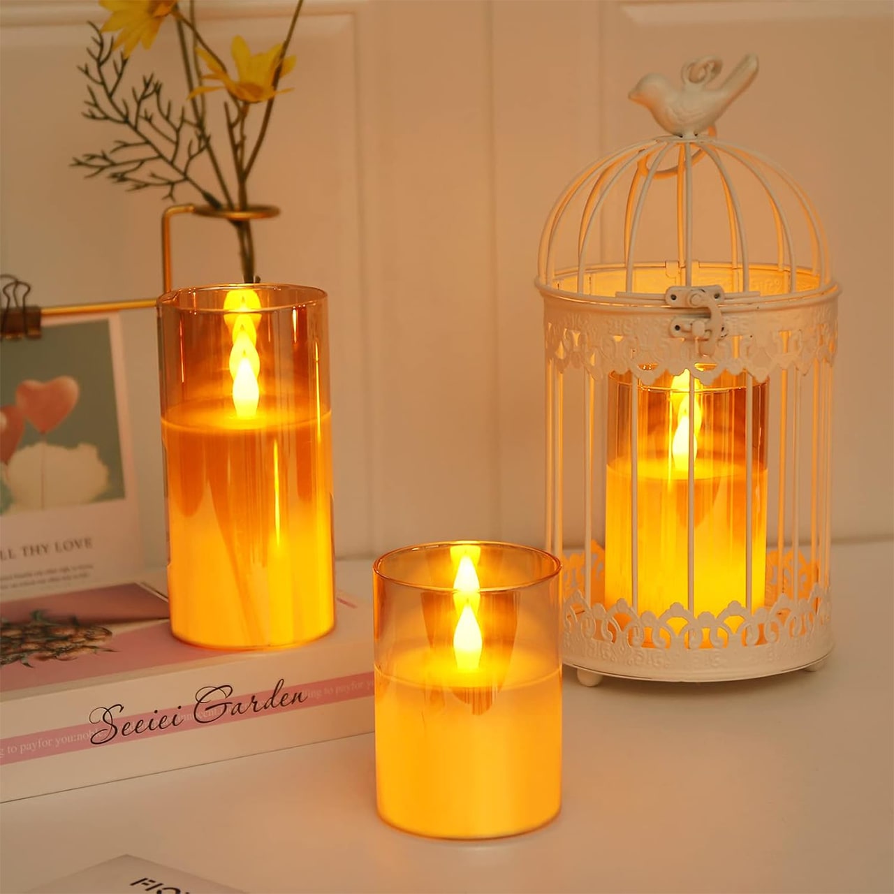 FlickCandles, sada elegantních dekorativních svíček (3 kusy)