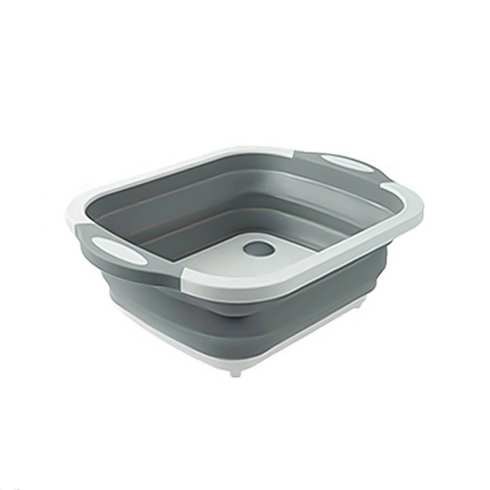 FoldableStrainer, multifunkční sítko, skladovací nádoba a prkénko na krájení v jednom