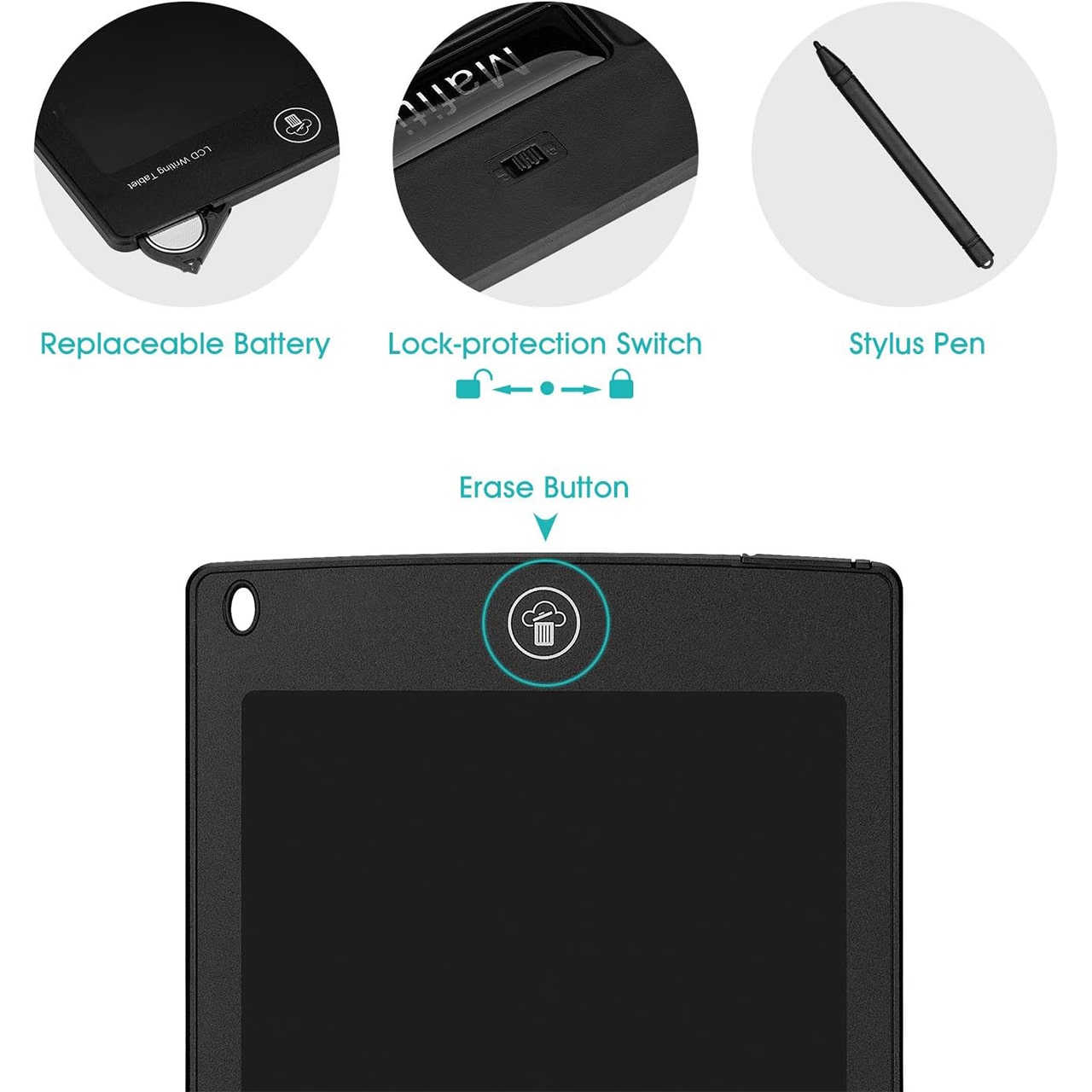 KidsBundle, LED pero tablet a 4 kouzelné pracovní sešity pro učení psaní a kreslení