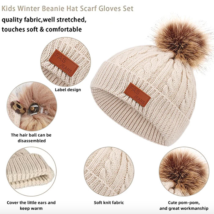 KnittSet, teplá zimní dětská sada - Image 5