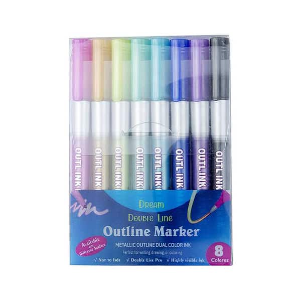 MagicMarkers, 8-dílná sada fixů, které vytvářejí magický obrys