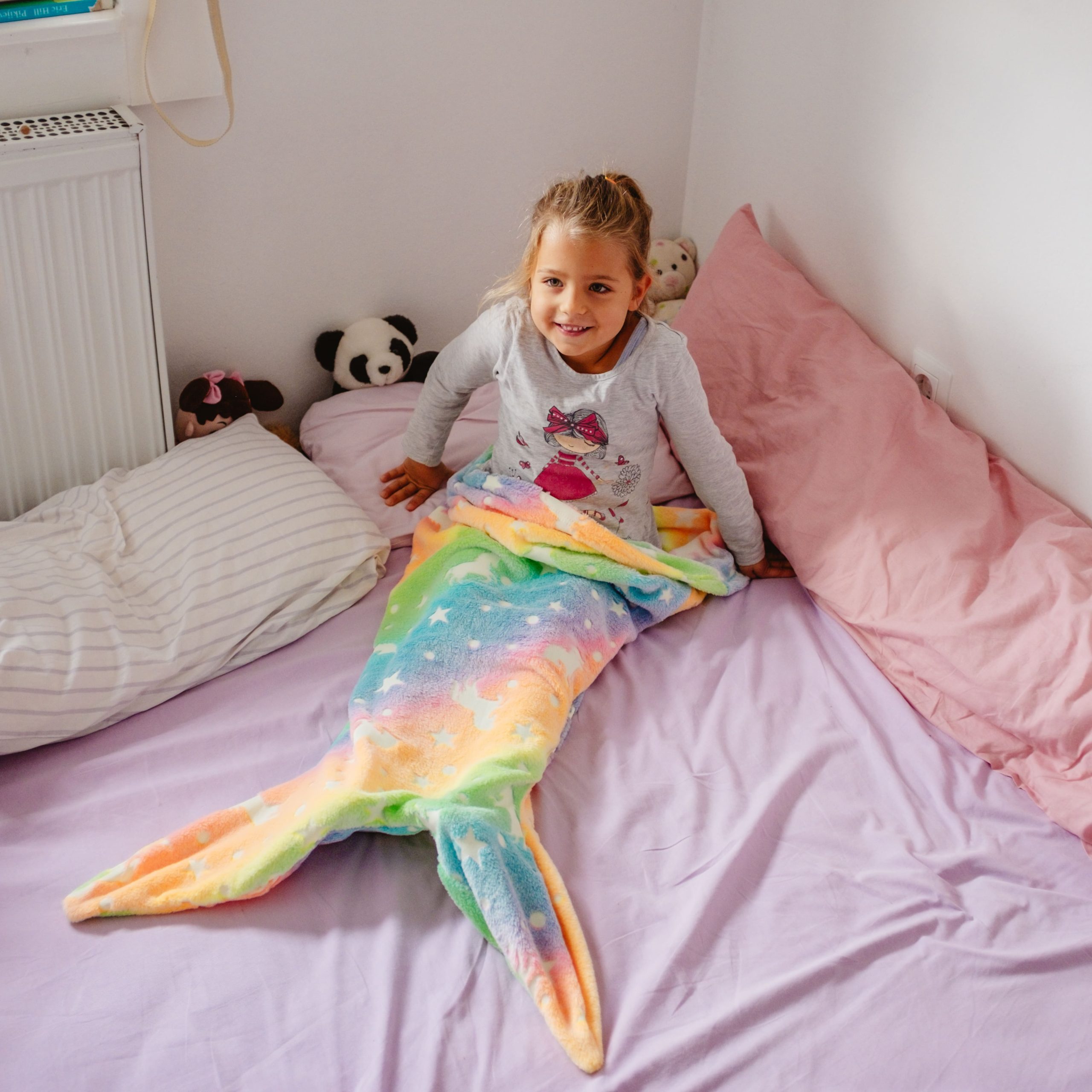 MermaidArtCraft, dárkový set s dekou pro dívky a vánočním přívěskem ZDARMA - Image 10