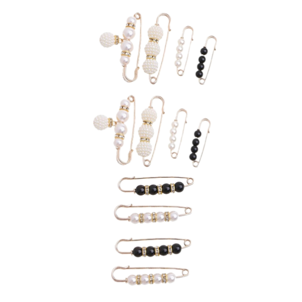 Pearls, elegant spony na opasek (12 kusů)