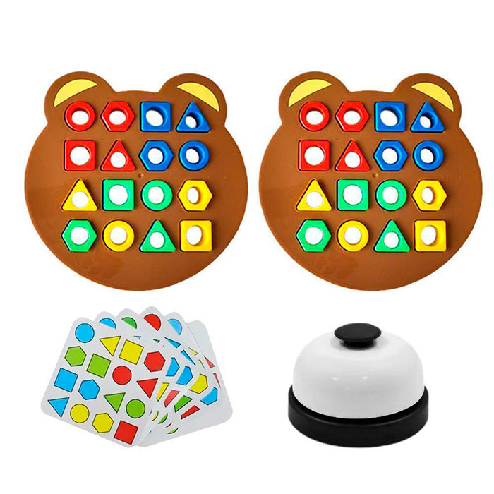ShapeMatchingGame, dětská stolní hra, ve které se děti učí poznávat tvary a barvy
