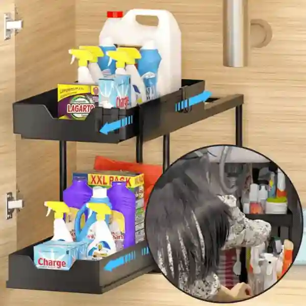 Shelfy, dvouúrovňová police pro organizaci