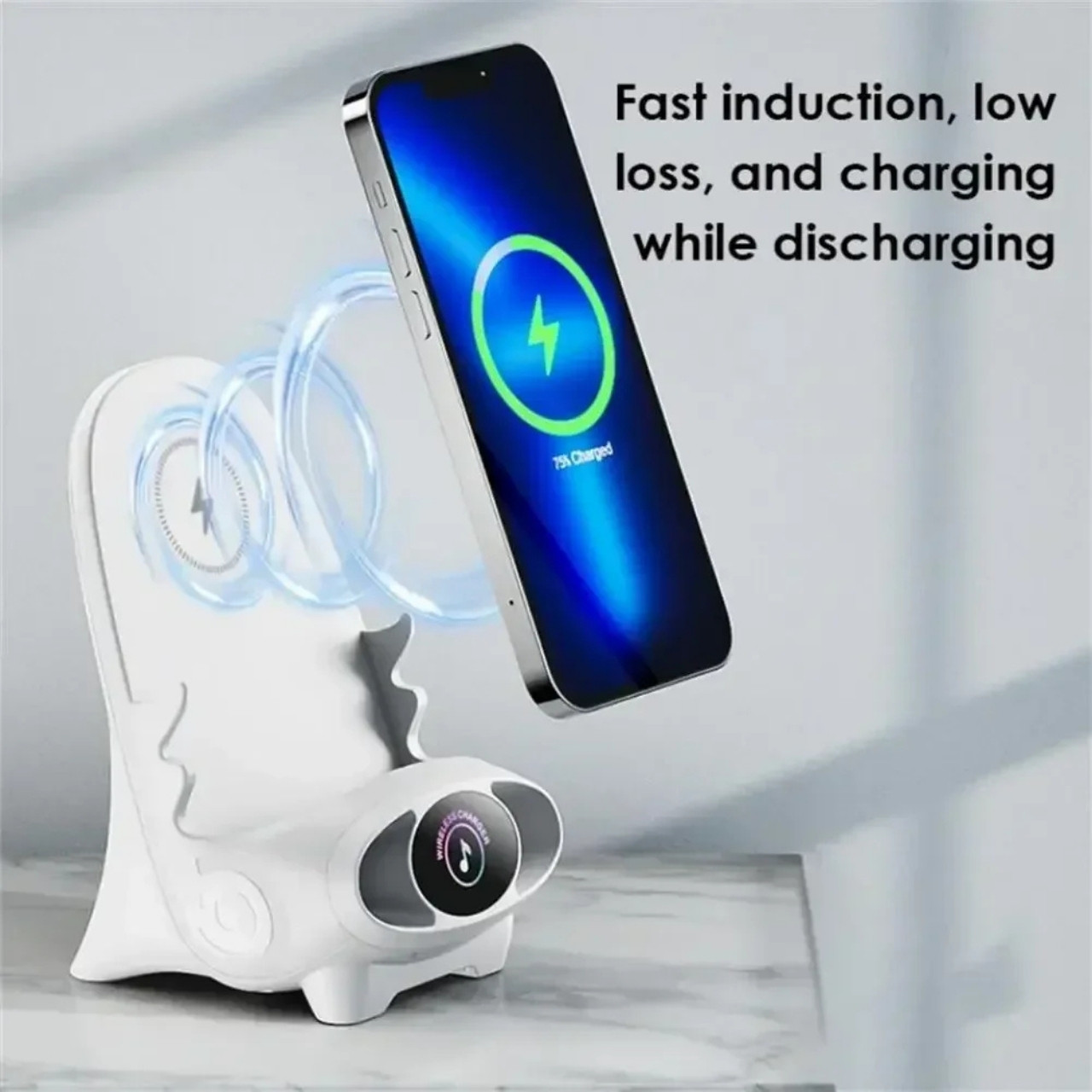 WirelessCharger, bezdrátová rychlá nabíječka a držák na telefon v jednom